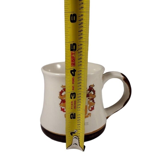 Vintage Family Crest Coat Of Arms Stoneware Coffee Tea Mug Brown READ - Picture 5 of 8